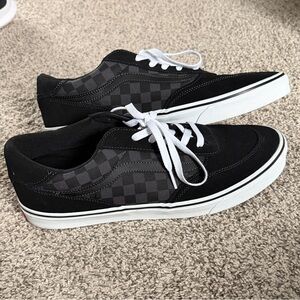 Black Checkerboard Vans- Men’s